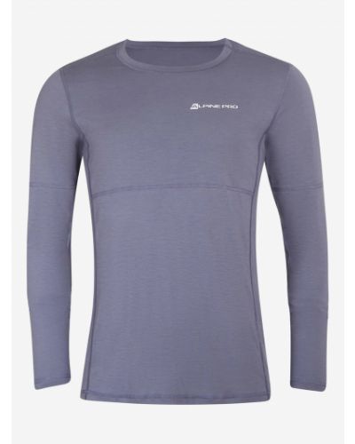 Tričko s dlouhým rukávem z merino vlny Alpine Pro šedé