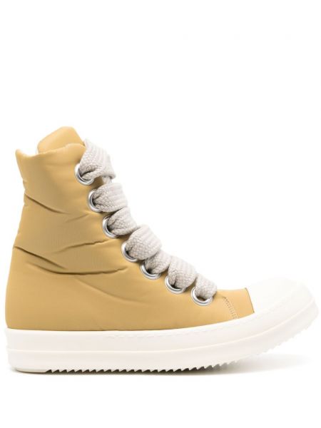 Sneakers με κορδόνια με δαντέλα Rick Owens Drkshdw κίτρινο