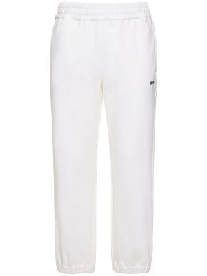 Bavlněné sportovní kalhoty Zegna bílé