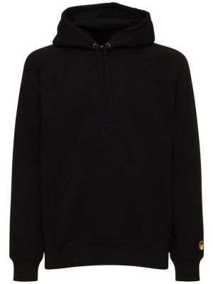 Hoodie med dragkedja i bomull Carhartt Wip svart