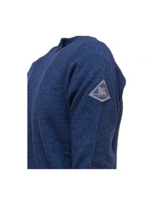 Jersey de lana de tela jersey con estampado de cachemira Roy Roger's azul