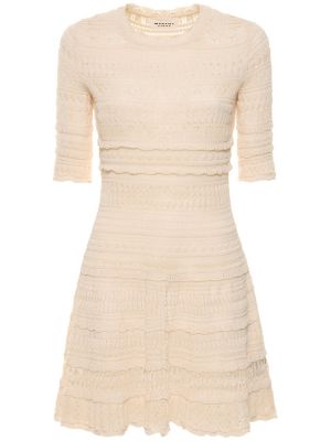 Puuvilla mini mekko Marant Etoile beige