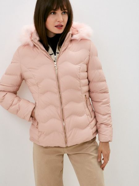 Утепленная демисезонная куртка W.sharvel розовая