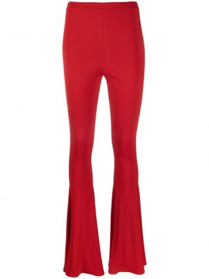 Pantalon taille haute large Magda Butrym rouge