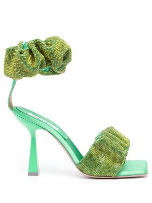 Sandale mit kristallen Sebastian Milano grün