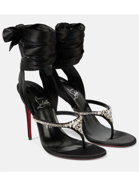 Nauhalliset sandaalit Christian Louboutin musta