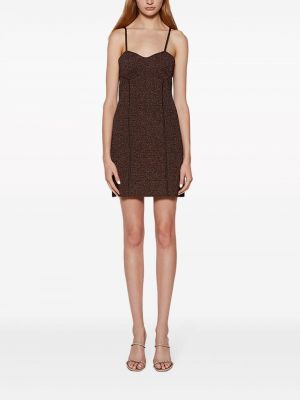 Žakardinis suknele kokteiline Givenchy ruda
