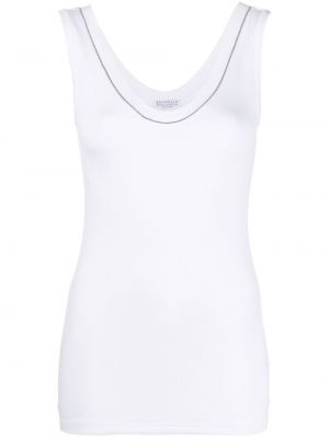 Tank top Brunello Cucinelli hvit