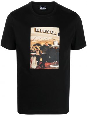 T-shirt Diesel svart