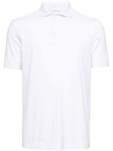 Памучна поло тениска Cruciani бяло