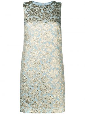Vestido ajustado de tejido jacquard Dolce & Gabbana azul