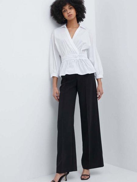 Однотонная блузка Lauren Ralph Lauren белая