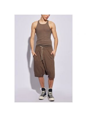 Pantalones cortos con bolsillos Rick Owens marrón