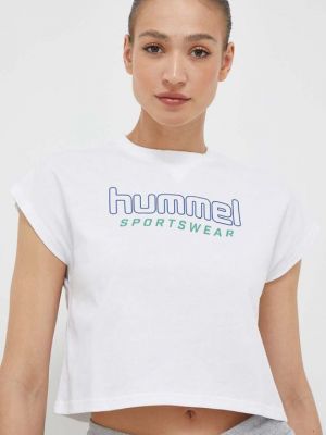 Хлопковая футболка Hummel белая