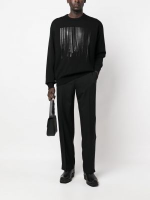 Pullover mit print Vtmnts schwarz