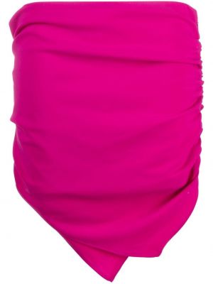 Asymetrické mini sukně The Attico růžové