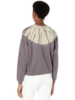 Хлопковый пуловер Madewell серый
