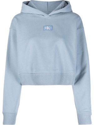 Kapučdžemperis Calvin Klein Jeans zils