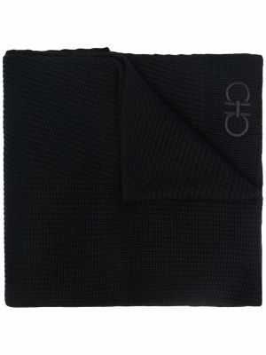 Schal mit stickerei Ferragamo schwarz