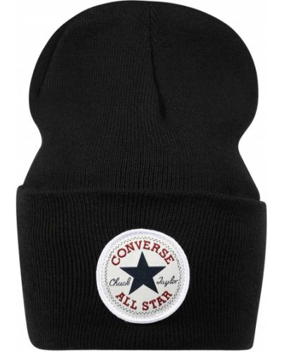 Megztas kepurė Converse juoda