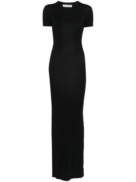 Dlouhé šaty s výšivkou Ludovic De Saint Sernin černé