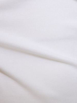 Top de algodón de tela jersey Valentino blanco