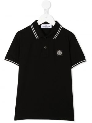 Kort tröja för tjejer Stone Island Junior svart