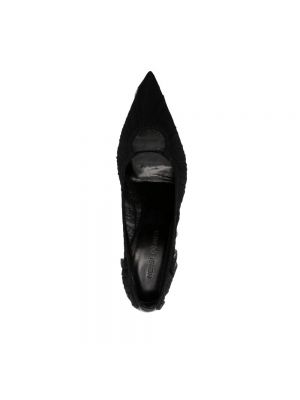 Zapatillas de lona de punta puntiaguda Nensi Dojaka negro