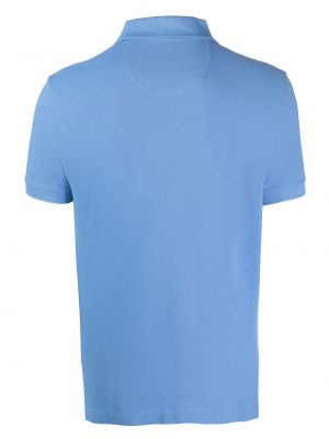 Pledas siuvinėtas polo marškinėliai Barbour mėlyna