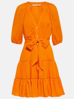 Kleid aus baumwoll Veronica Beard orange