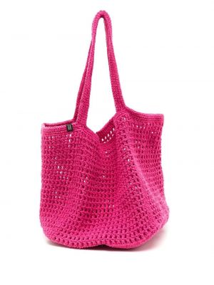 Τσάντα shopper Nannacay ροζ