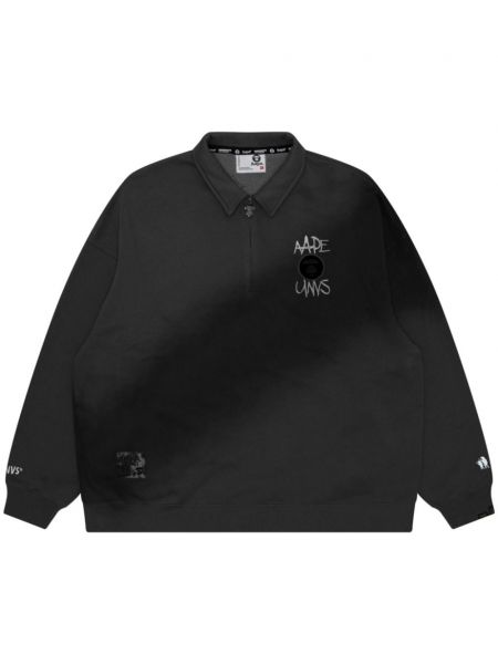 Polo majica s vezom Aape By *a Bathing Ape® crna