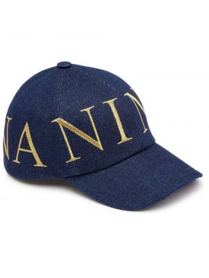 Cappello con visiera ricamato Nina Ricci blu