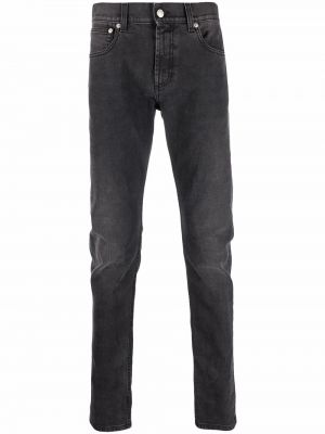 Skinny jeans mit stickerei Alexander Mcqueen schwarz