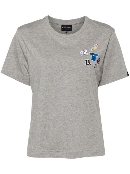 Sport broderet t-shirt Sport B. By Agnès B. grå