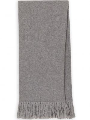 Echarpe à franges en tricot Dolce & Gabbana gris