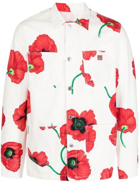 Trykt floral skjorte Kenzo rød