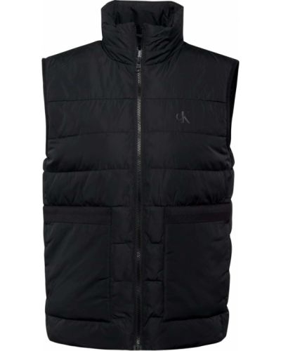 Calvin Klein Jeans Vesta  čierna / biela