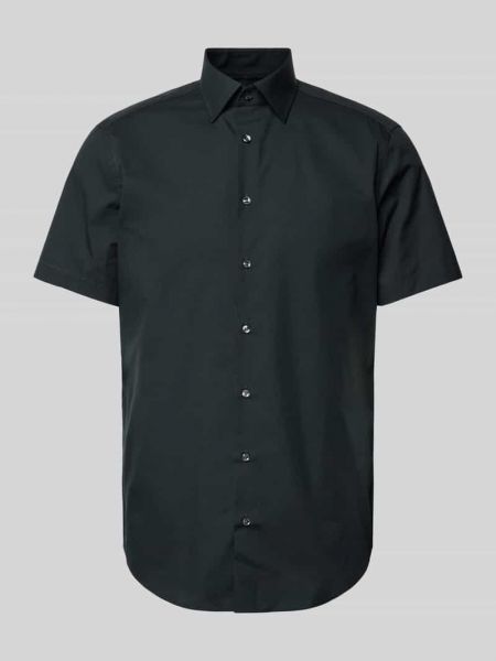 Koszula w jednolitym kolorze Christian Berg Men czarna