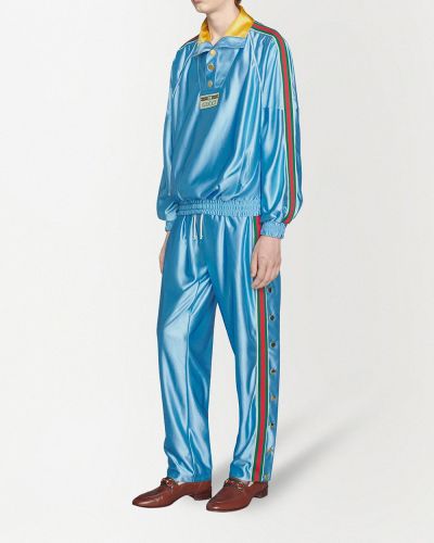 Pantalon de joggings à rayures Gucci bleu
