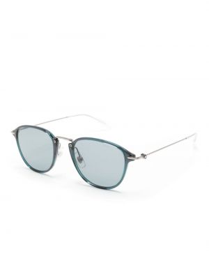 Průsvitné sluneční brýle Montblanc modré