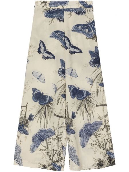 Hose mit print Biyan blau