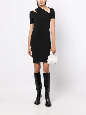 Černé bavlněné večerní šaty Helmut Lang