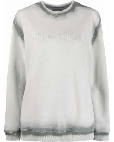 Sudadera con bordado Alberta Ferretti gris