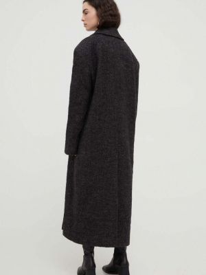 Oversized vlněný kabát Herskind šedý