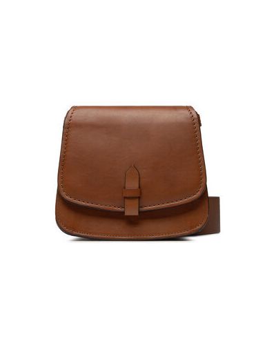Poșetă din piele Weekend Max Mara - maro