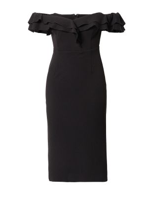 Koktejl obleka Skirt & Stiletto črna