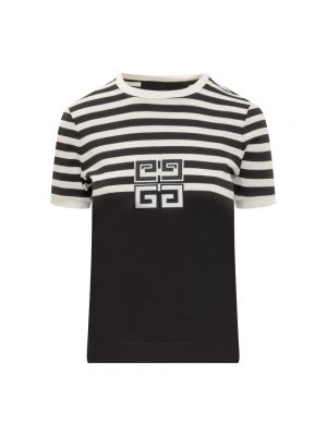 Koszulka bawełniana w paski z dżerseju Givenchy