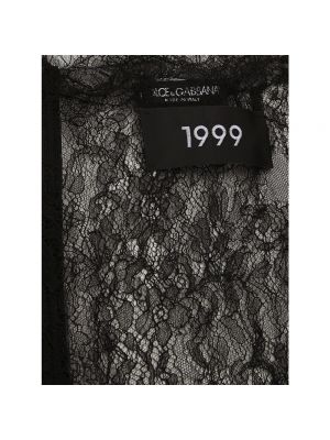 Falda larga con cremallera Dolce & Gabbana negro