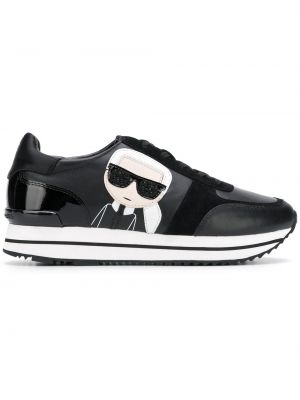 Plattform sneakers Karl Lagerfeld svart